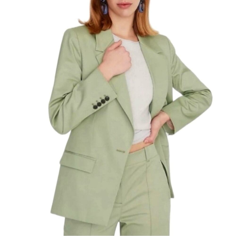 J.Crew Willa Lightweight Chino Blazer 2/XS Light Pistachio Green Career Corpcore